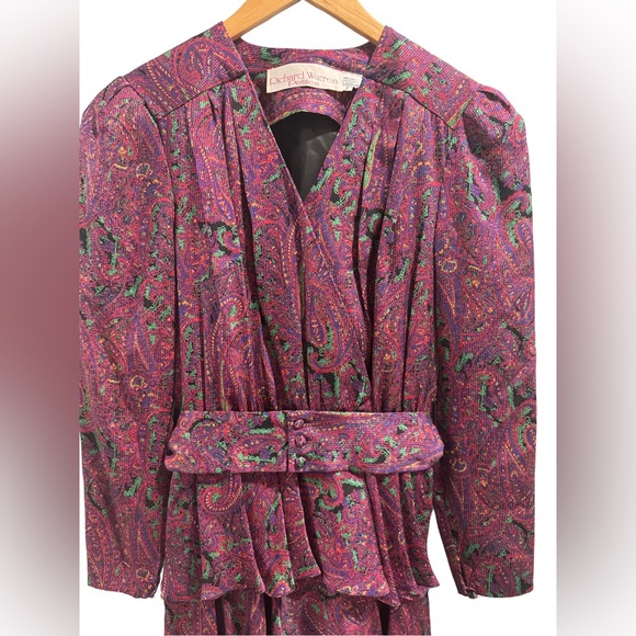 Silk Rare Vintage Richard Warren Petite Dress size 2 - Picture 3 of 9